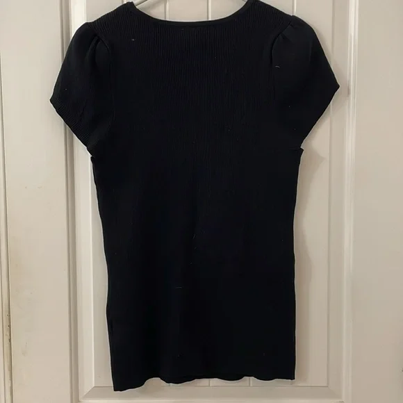 Anne Klein OX Classic Black Women's Top NWT - Picture 3 of 7